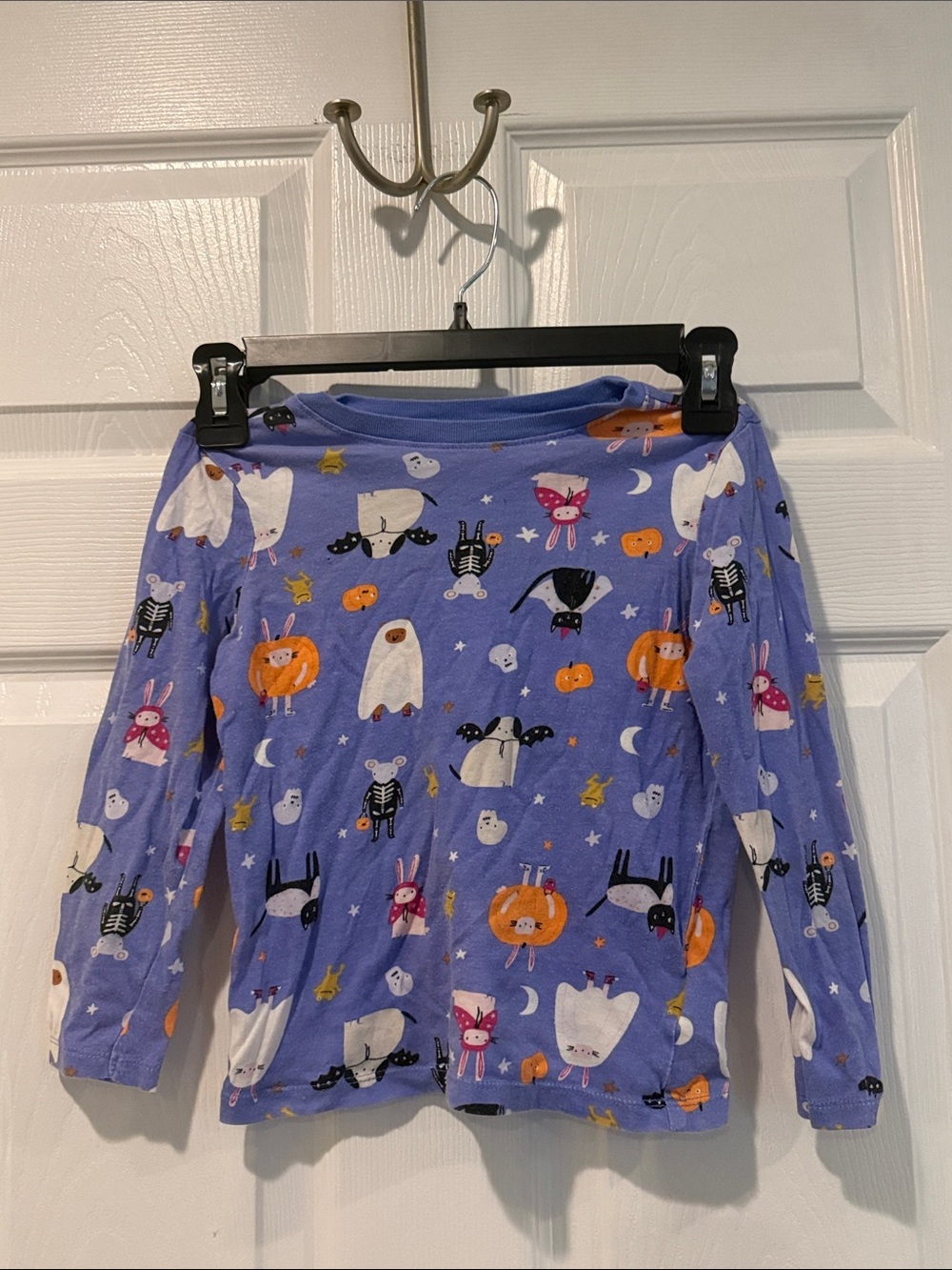 Old Navy Purple Halloween Print Long Sleeve Tee